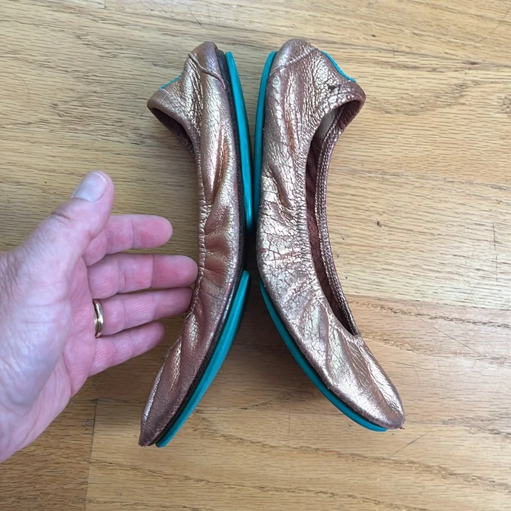 Tieks copper penny ballet flats size 8